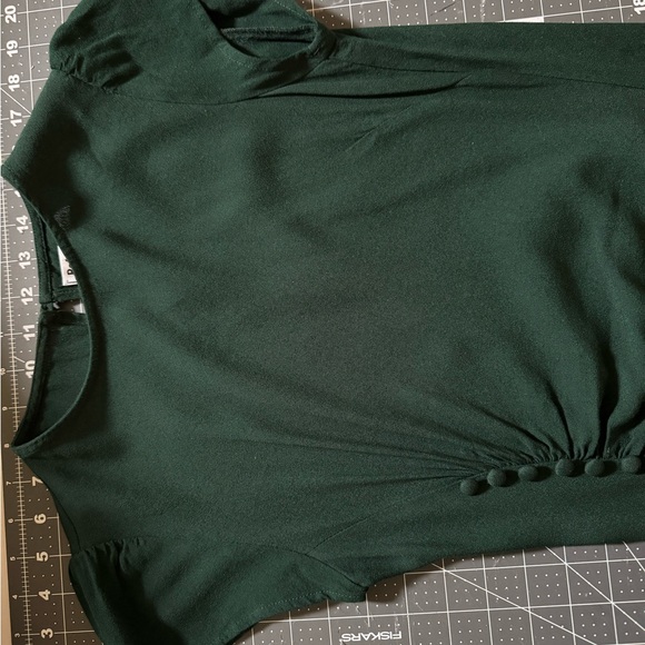 Reformation Forest Green Midi Dress Size 2 - Picture 6 of 7